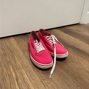 Classic Pink vans Canvas Sneakers